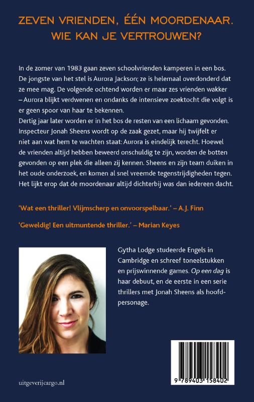 Achterkant van Op een dag