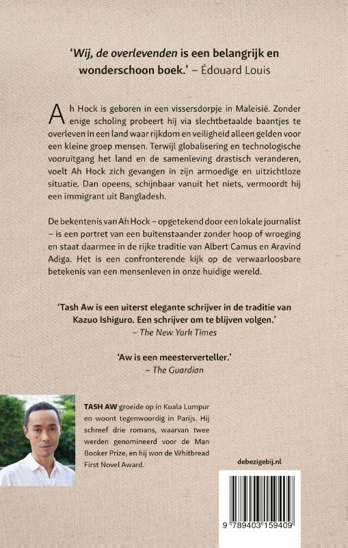 Achterkant van Wij, de overlevenden