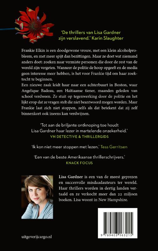 Achterkant van Voordat ze verdween