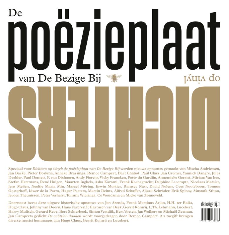 Achterkant van Dichters op vinyl