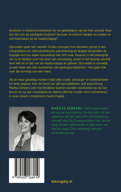 Achterkant van Als ze maar gelukkig worden