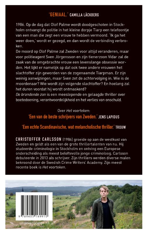 Achterkant van De brandende zon