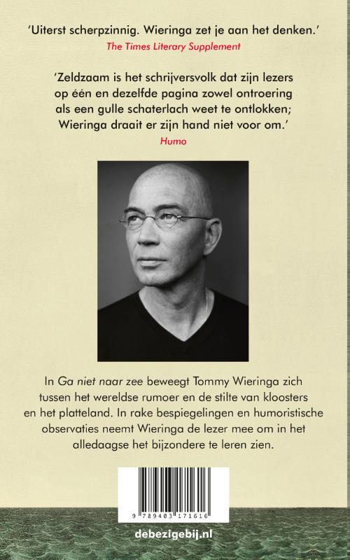 Achterkant van Ga niet naar zee