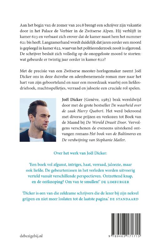 Achterkant van Het mysterie van kamer 622