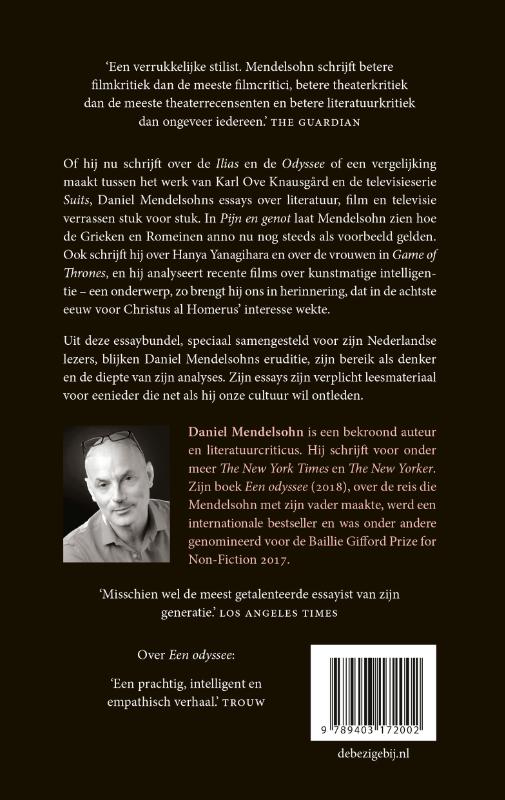 Achterkant van Pijn en genot