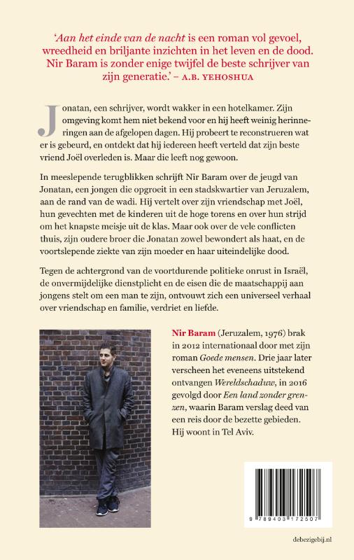 Achterkant van Aan het einde van de nacht