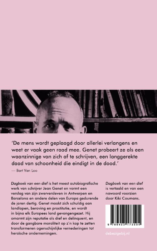 Achterkant van Dagboek van een dief