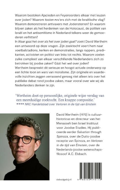 Achterkant van Waar gaat het over als het over Joden gaat?