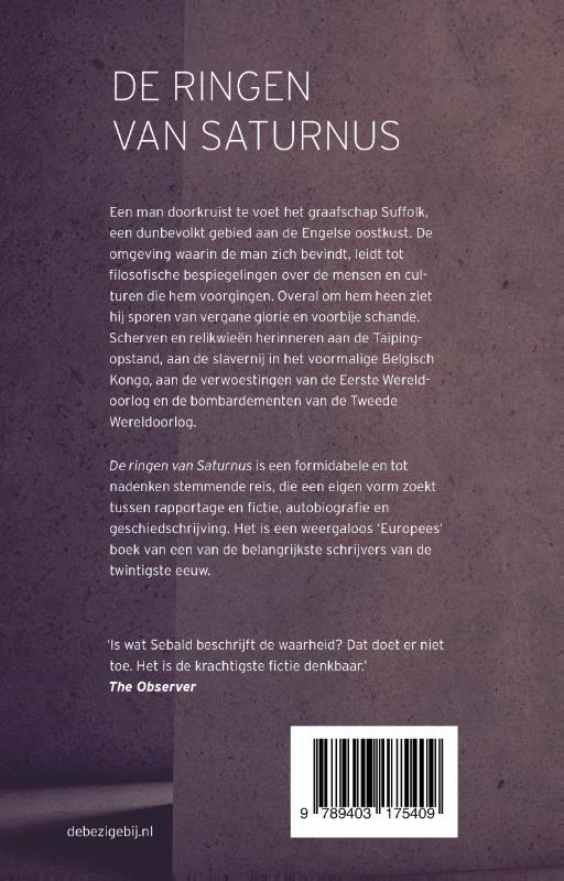 Achterkant van De ringen van Saturnus