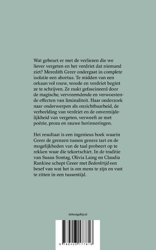 Achterkant van Bedenktijd