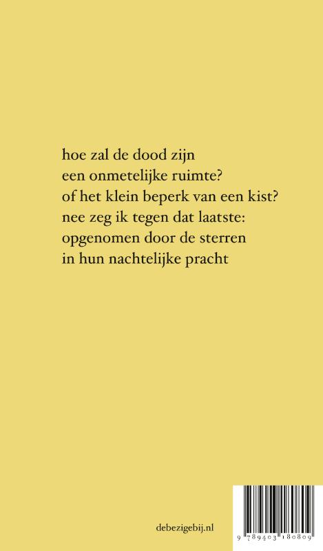 Achterkant van Mijn dood en ik