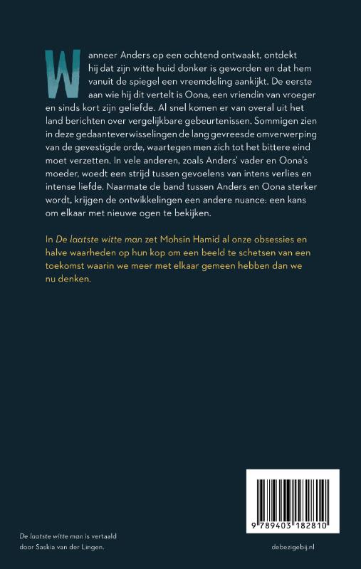 Achterkant van De laatste witte man