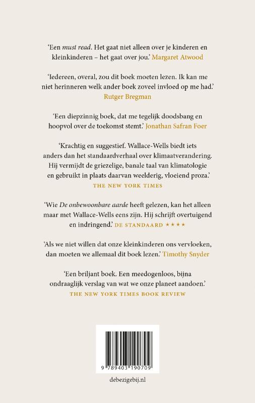 Achterkant van De onbewoonbare aarde