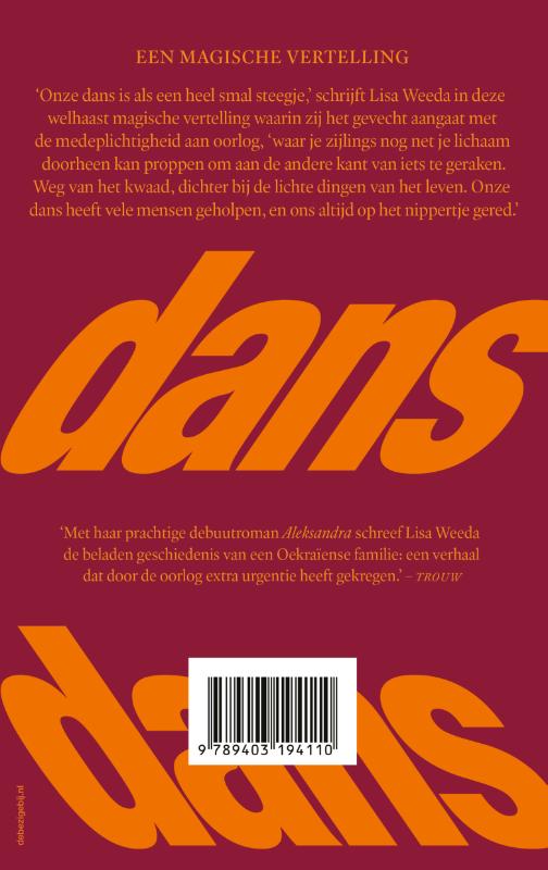 Achterkant van Dans dans revolutie