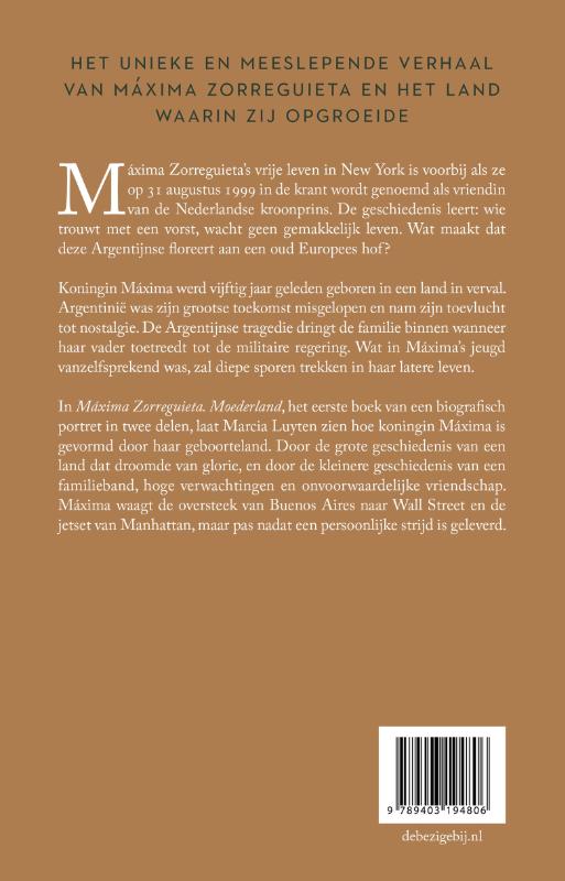 Achterkant van Maxima Zorreguieta