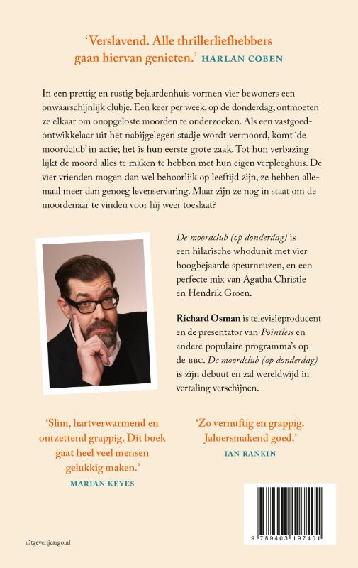 Achterkant van De moordclub (op donderdag)
