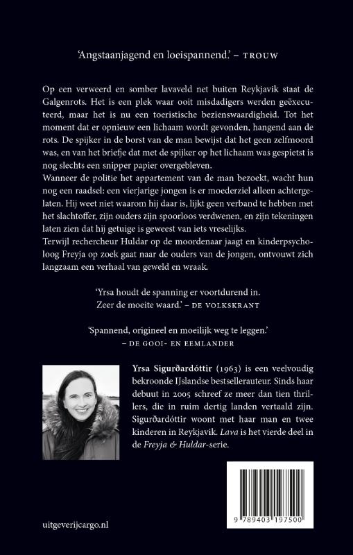 Achterkant van Lava