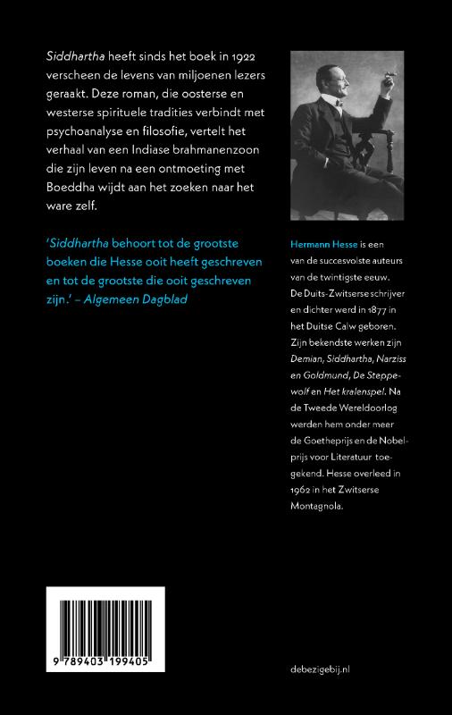 Achterkant van Siddhartha