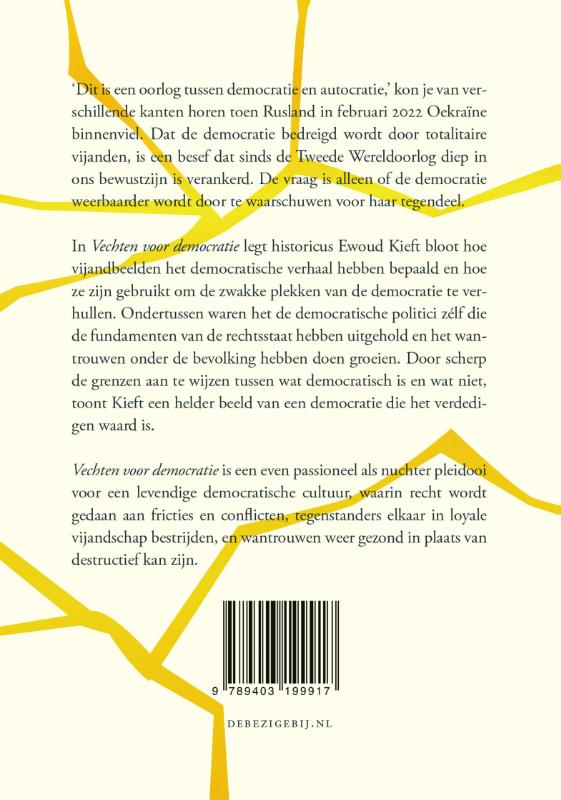 Achterkant van Vechten voor democratie