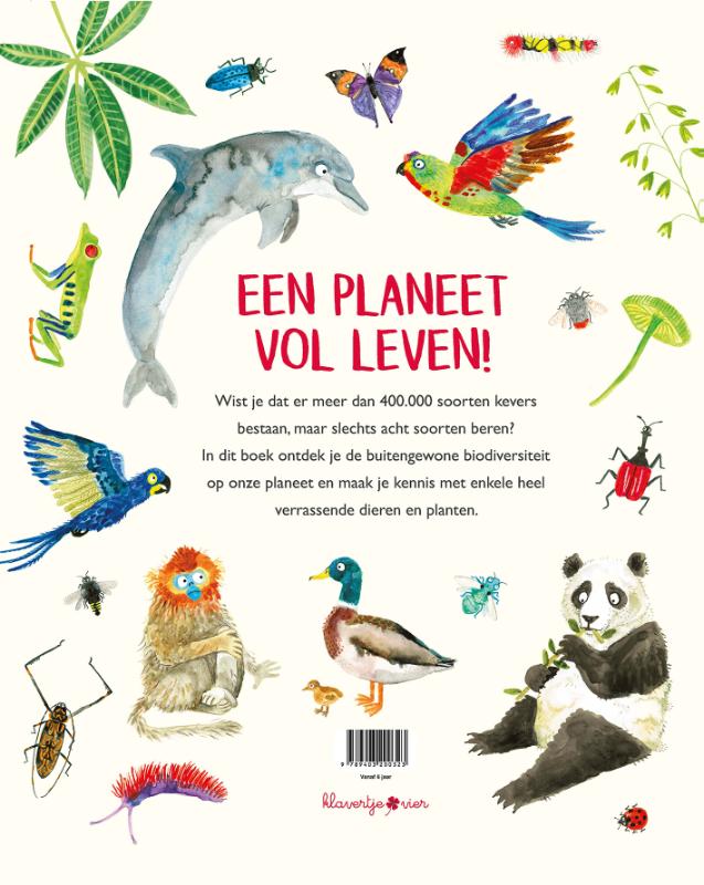 Achterkant van Het leven op Aarde