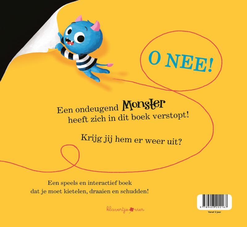 Achterkant van Er zit een monster in je boek
