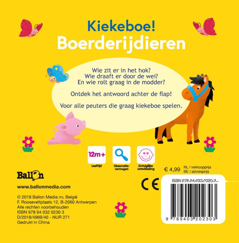 Achterkant van Boerderijdieren