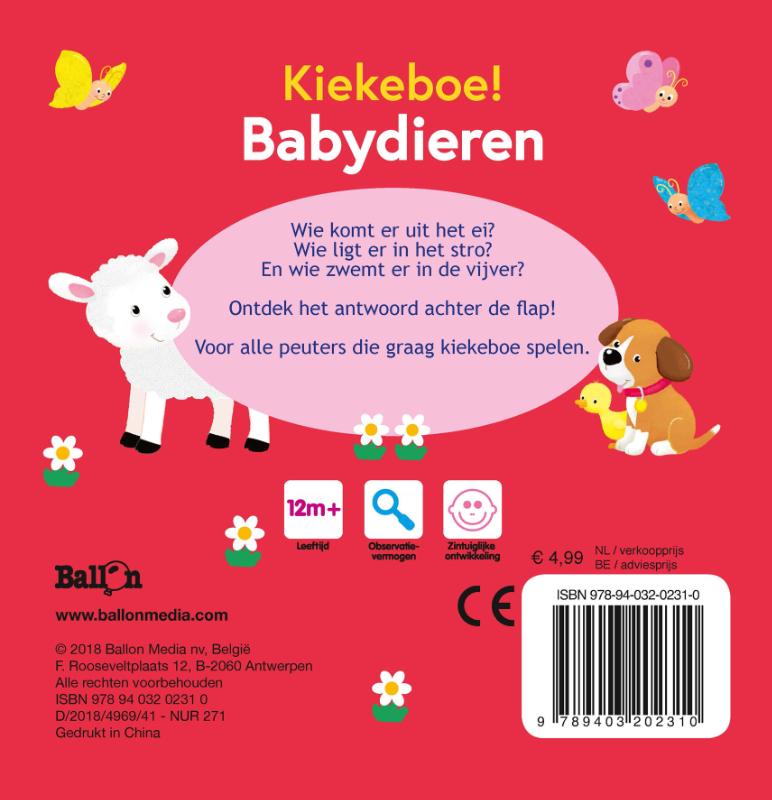 Achterkant van Babydieren