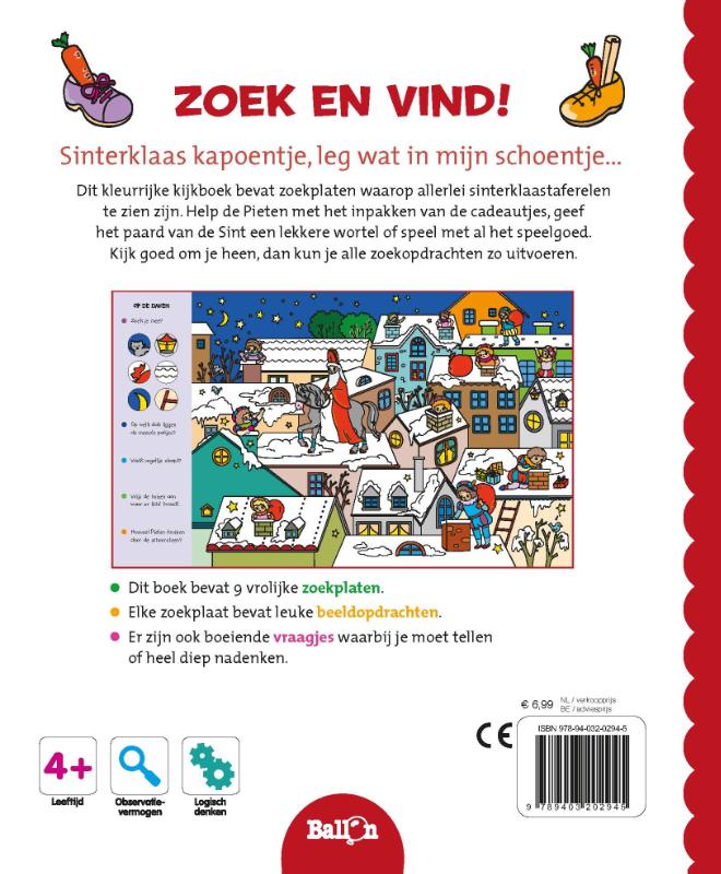 Achterkant van Zoek & vind Sinterklaas