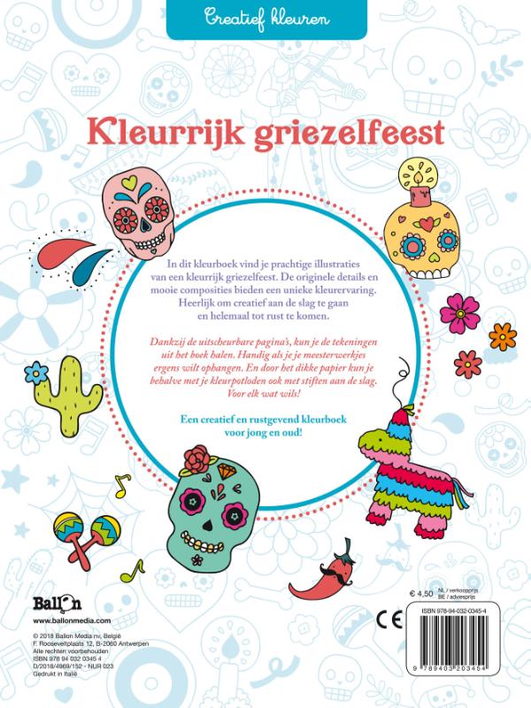 Achterkant van Kleurrijk griezelfeest