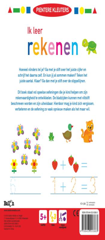 Achterkant van 5+