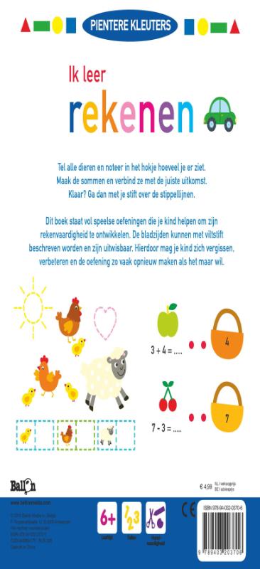Achterkant van Ik leer rekenen 6+