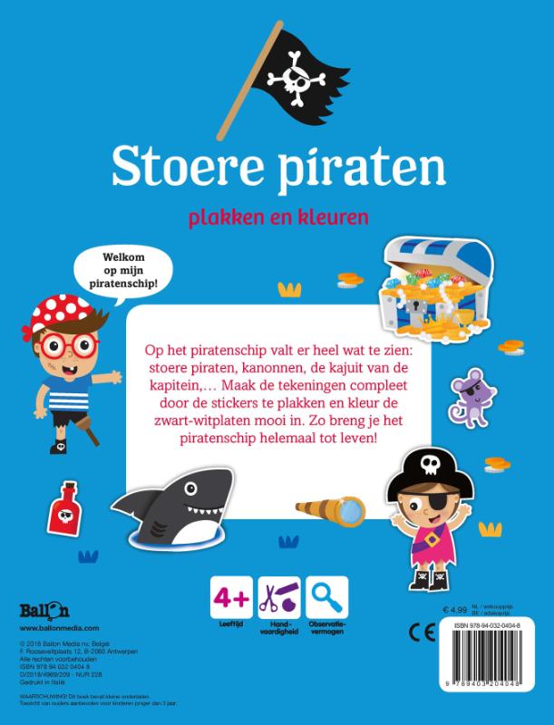 Achterkant van Stoere piraten