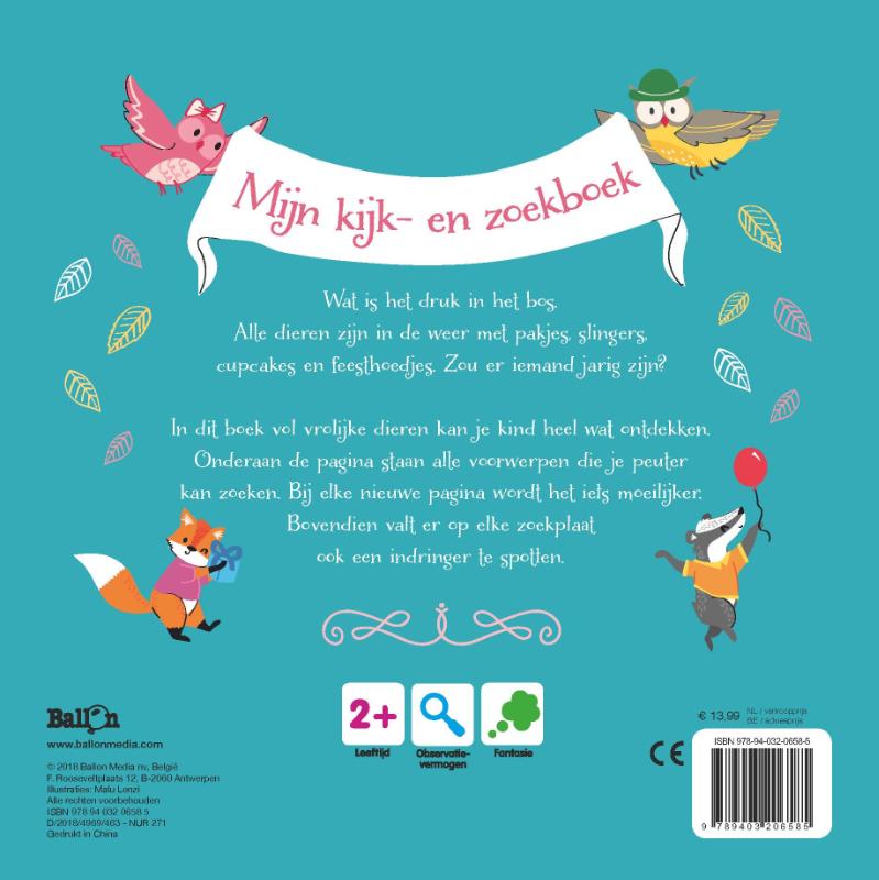 Achterkant van Hiep hiep hoera!