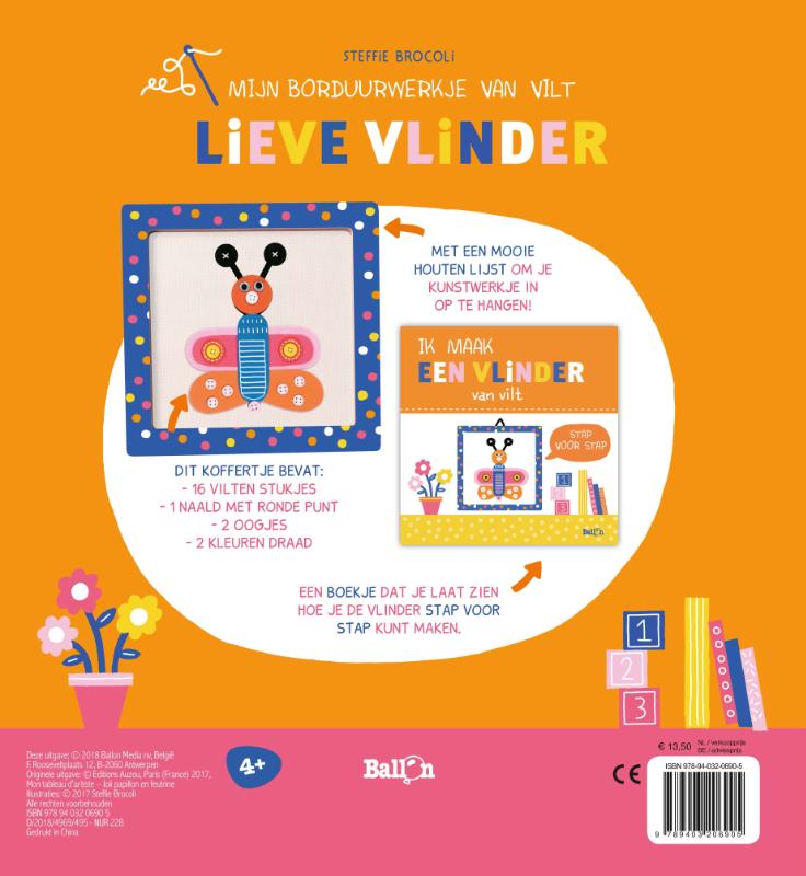 Achterkant van Lieve vlinder