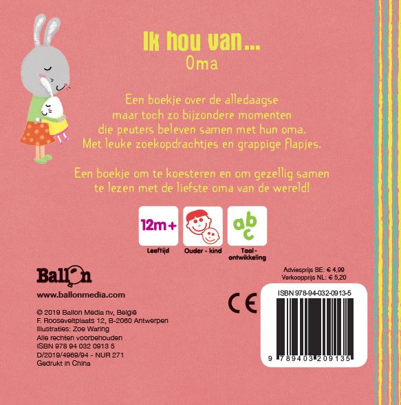 Achterkant van Ik hou van... oma