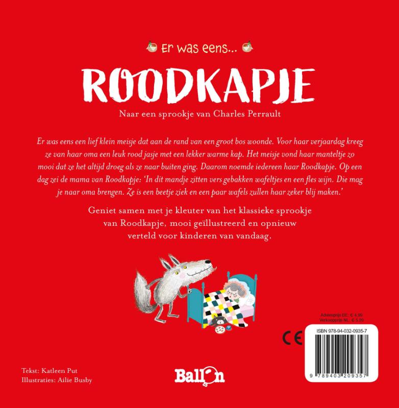 Achterkant van Roodkapje