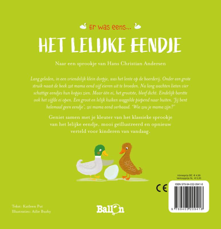 Achterkant van Het lelijke eendje