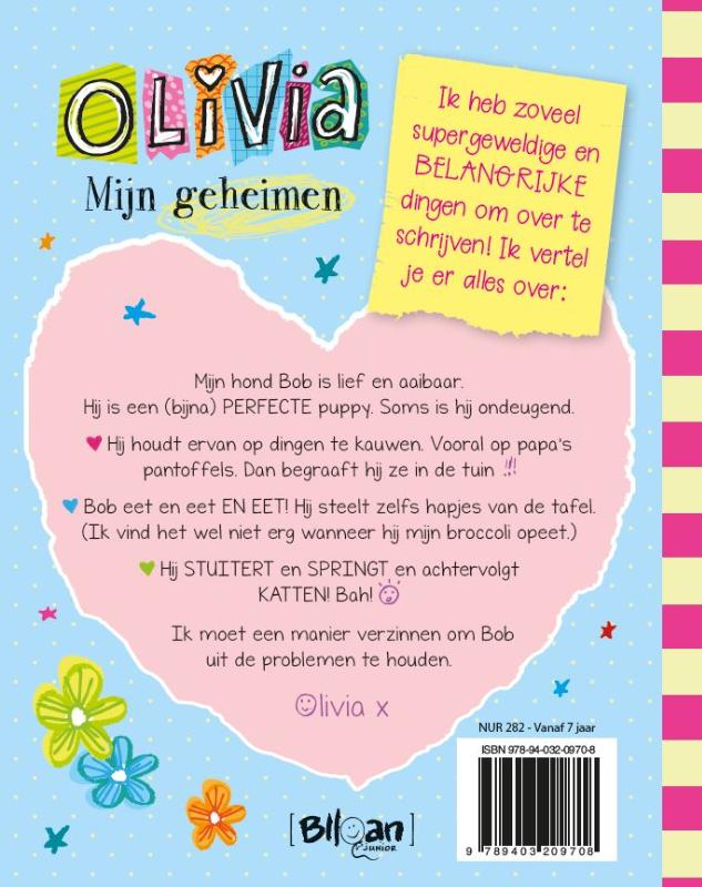 Achterkant van Olivia - Mijn geheimen - Mijn (bijna) perfecte puppy