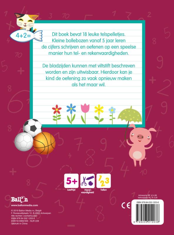 Achterkant van 5+