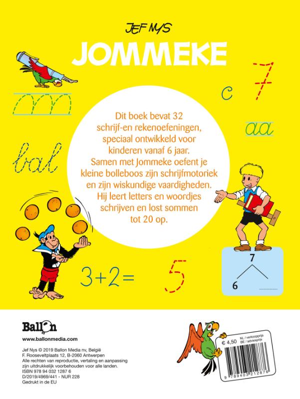 Achterkant van Ik leer schrijven en rekenen (6+)