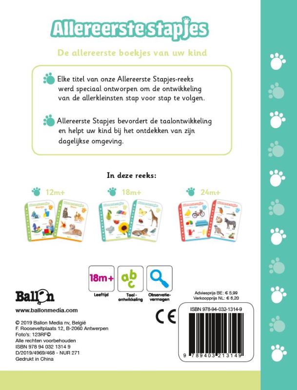 Achterkant van Woordjes 18-24 maanden