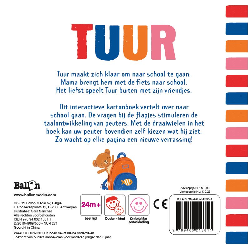 Achterkant van Tuur gaat naar school