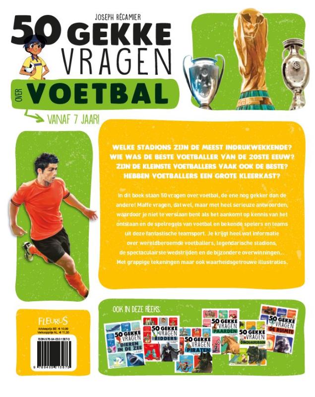 Achterkant van 50 gekke vragen over voetbal