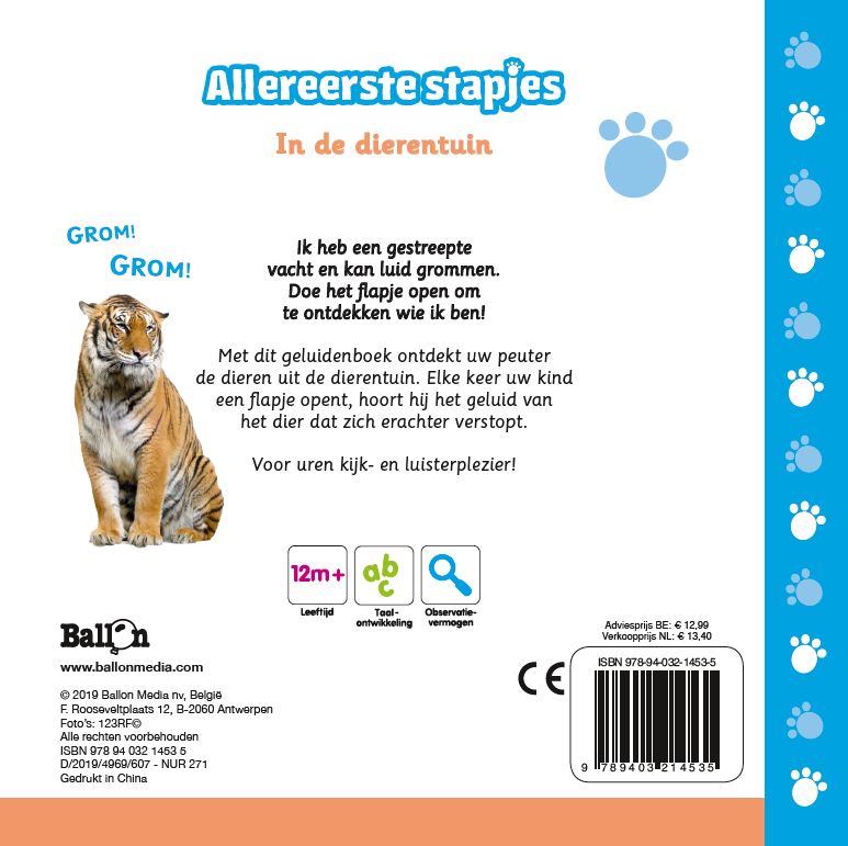 Achterkant van In de dierentuin