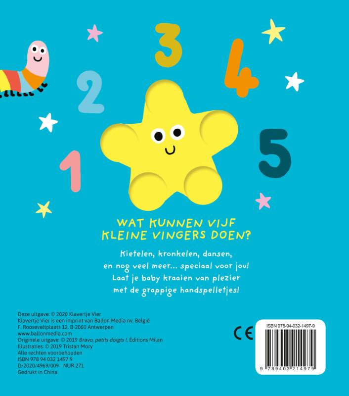 Achterkant van Bravo, kleine vingers!