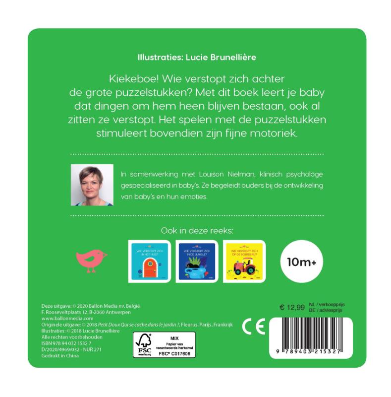 Achterkant van Wie verstopt zich in de tuin? (puzzelboek)