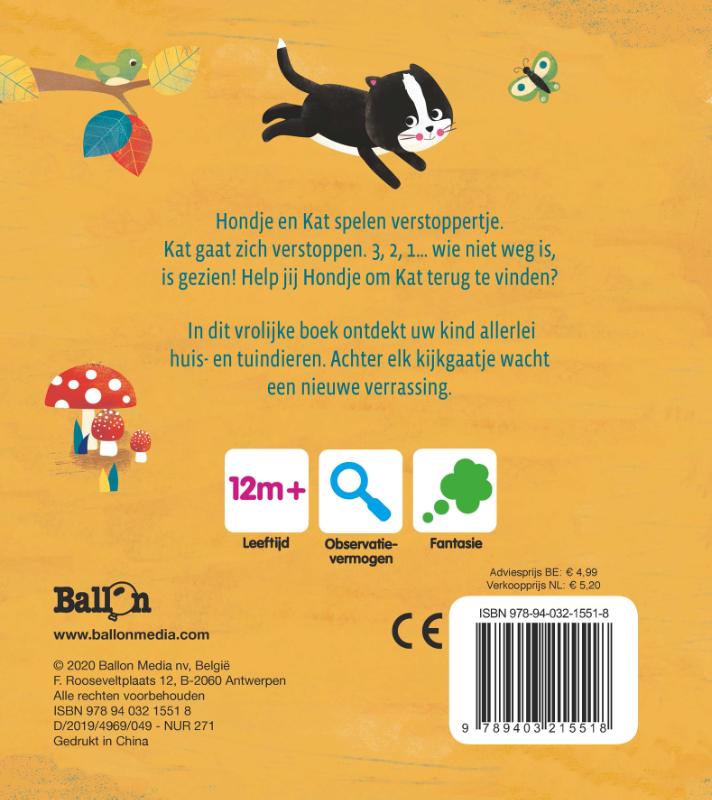 Achterkant van Vind je mij, hondje?