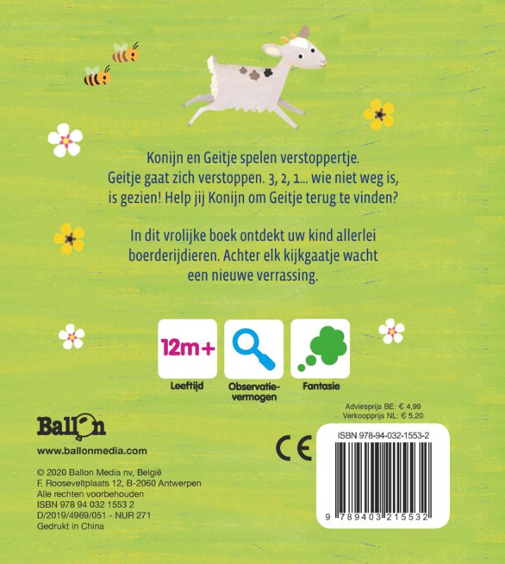 Achterkant van Vind je mij, konijntje?