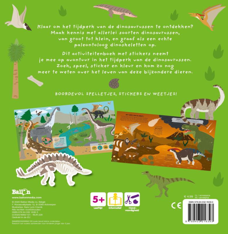 Achterkant van De dinosaurussen