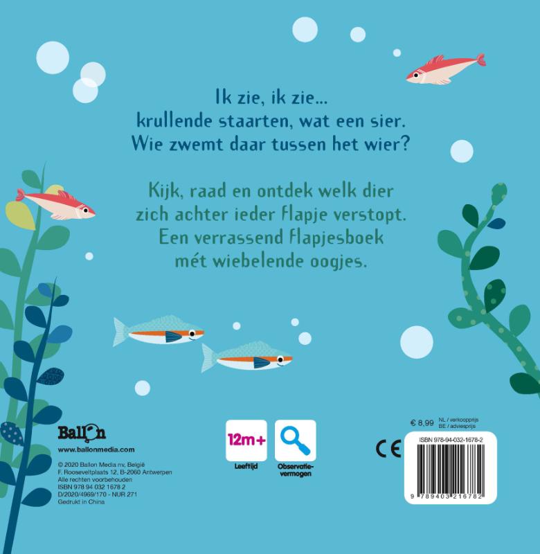 Achterkant van In de oceaan